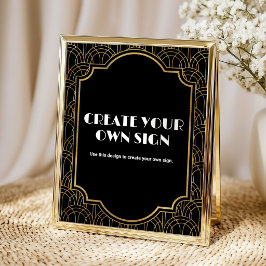 Aangepast Gatsby Roaring 20s Feest Poster