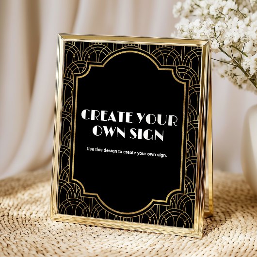 Aangepast Gatsby Roaring 20s Feest Poster