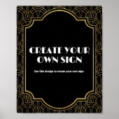 Aangepast Gatsby Roaring 20s Feest Poster (Voorkant)