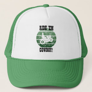 Aangepast gazon maaien trucker pet