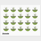 Aangepast Gazononderhoud Ronde Sticker (Vel)