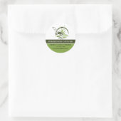 Aangepast Gazononderhoud Ronde Sticker (Tas)