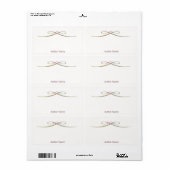 Aangepast geautografeerd door Schrijver Bookplate Etiket (Full Sheet)