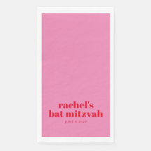 Aangepast geblazen typografie Roze Matig Bat Mitzv