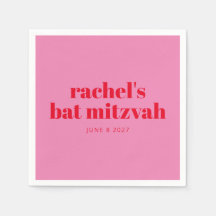 Aangepast geblazen typografie Roze Matig Bat Mitzv