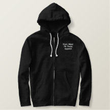 Aangepast geborduurd met Sherpa-Lined Zip Hoodie