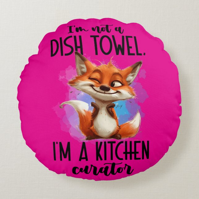 Aangepast geborsteld polyester Ronde Sierkussen (1 Rond Kussen (Voorkant)