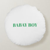 Aangepast geborsteld polyester Ronde Sierkussen (1 Rond Kussen (Achterkant)