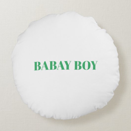 Aangepast geborsteld polyester Ronde Sierkussen (1 Rond Kussen (Achterkant)