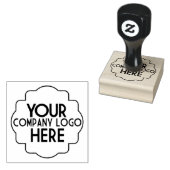 Aangepast Gebruik Uw Eigen Bedrijfslogo Modern Rubberstempel (Gestempeld)