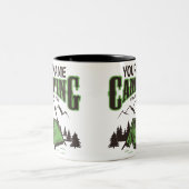 Aangepast gebruik van Camp Trip Adventure voor Cam Tweekleurige Koffiemok (Center)