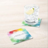 Aangepast gecalligrafeerd Manuscript Kleurrijke Mo Kartonnen Onderzetters (Insitu)