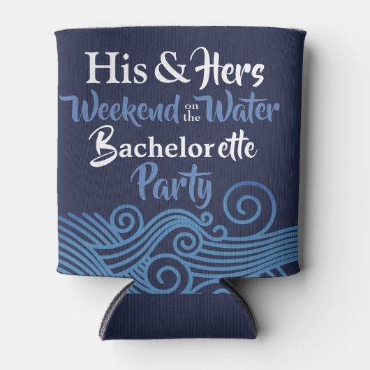 Aangepast gecombineerd bachelor/bachelorette blikjeskoeler (Voorkant)