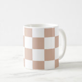 Aangepast gecontroleerd neutraal Roos Blush roze Koffiemok (Voorkant rechts)