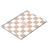 Aangepast gecontroleerd neutraal Roos Blush roze Notitieboek (Linkerzijde)