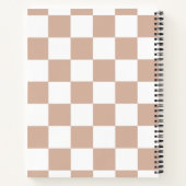 Aangepast gecontroleerd neutraal Roos Blush roze Notitieboek (Achterkant)