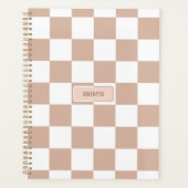 Aangepast gecontroleerd neutraal Roos Blush roze Planner (Voorkant)