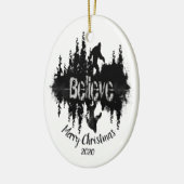 Aangepast gedateerd geloven dat Sasquatch Big Foot Keramisch Ornament (Links)