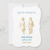 Aangepast gedateerd Jubileum Nodig Hand in Hand ui Kaart (Voorkant)