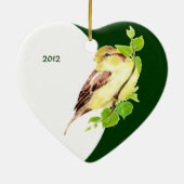 Aangepast gedateerd psalm 100:2 Serveer de Heer me Keramisch Ornament (Achterkant)