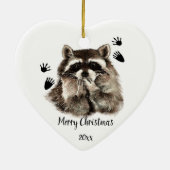 Aangepast gedateerd raket blazen, liefdesdieren keramisch ornament (Achterkant)