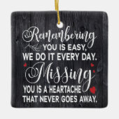 Aangepast gedenken, je gedenkwaardige prijsopgave  keramisch ornament (Voorkant)