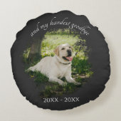 Aangepast gedenkteken favoriete Hallo hardste afsc Rond Kussen (Achterkant)