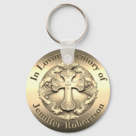 Aangepast gedenkteken met Cross-Sleutelhanger Sleutelhanger