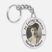 Aangepast gedenkteken met foto sleutelhanger (Voorkant Links)