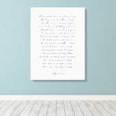 Aangepast gedicht afdrukken op Canvas (Insitu (Houten vloer))