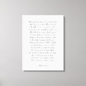 Aangepast gedicht afdrukken op Canvas (Voorkant)