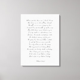 Aangepast gedicht afdrukken op Canvas