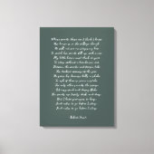 Aangepast gedicht afdrukken op Canvas (Voorkant)