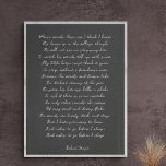 Aangepast gedicht afdrukken op Canvas<br><div class="desc">Voeg je favoriete gedicht of vers toe aan dit hoogwaardige galerijomslagcanvas. Pas de tekst,  het lettertype en de grootte aan om een gedenkwaardig geschenk voor uzelf of geliefde te maken om je te bewonderen en je voor de komende jaren te inspireren.</div>