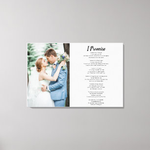 Aangepast gedicht Citaat met Foto Canvas Afdruk