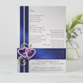 Aangepast gedicht Opslaan Datum Save The Date (Staand voorkant)