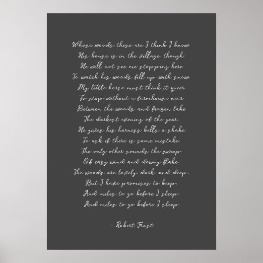 Aangepast gedicht song lyric print (Voorkant)