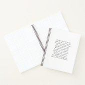 Aangepast gedicht, Songtekst, Citaat Notitieboek (Binnen)