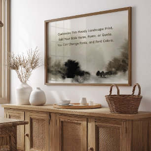 Aangepast gedicht Upload uw eigen woorden Moderne Poster