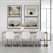 Aangepast gedicht Upload uw eigen woorden Moderne  Poster