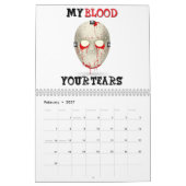 Aangepast gedrukt 2015-hoofdagenda kalender (Feb 2027)