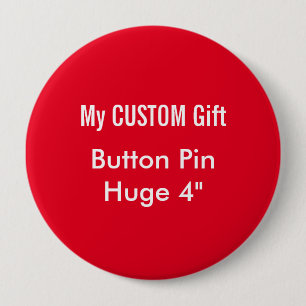 Aangepast gedrukt 4-inch grote Button badge Pin RE