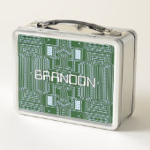 Aangepast Geeky Nerd Computer Circuit Board Patroo (Achterkant)