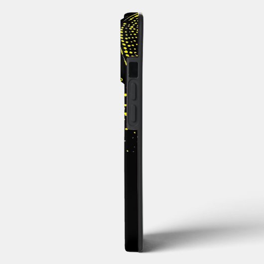 Aangepast geel basketbalnummer Case-Mate iPhone case (Achterkant / Links)