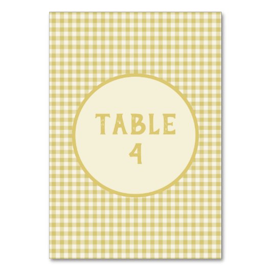 Aangepast  Geel Checkerboard Patroon Kaart (Achterkant)