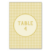 Aangepast  Geel Checkerboard Patroon Kaart (Voorkant)