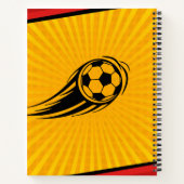 Aangepast Geel Football Spiraal Notitieboek (Achterkant)