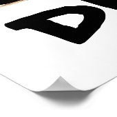 Aangepast geel kind poster (Hoek)