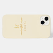 Aangepast Geel Minimalistisch Toekomstige Mrs Brui Case-Mate iPhone Case (Achterkant (horizontaal))