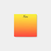 Aangepast geel, Oranje en rood Post-it® Notes (Voorkant)